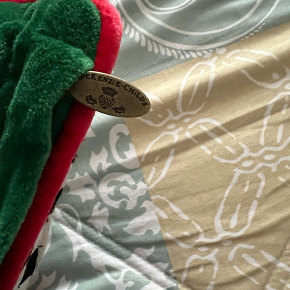 McKenzie Childs embroidered pillow 19” x 19” - Picture 5 of 5